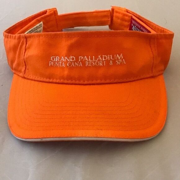 Invasion Grand Palladium Punta Cana Resort & Spa Orange Visor Hat - Picture 2 of 13